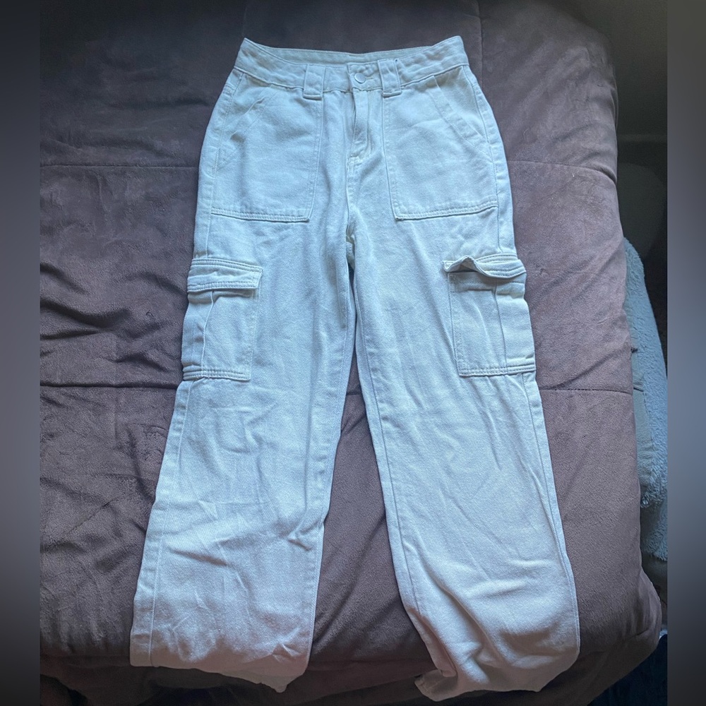 Beige cargo pants